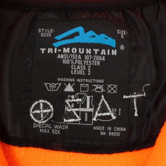 Tri-Mountain High Visibility Reflective Orange Sm - Picture 3 of 7